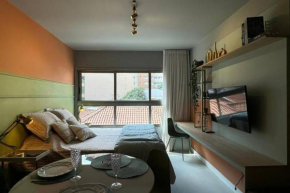 Studio novo cama Queen prox Metrô Paraiso IVM34